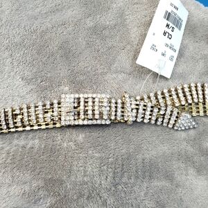 NWT rhinestone belt S/M